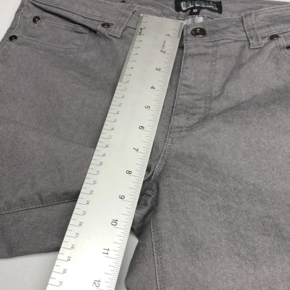 LIKE NEW NICOLE MILLER GRAY ORIGINAL STRAIGHT JEANS 10/30x32 ⭐️
